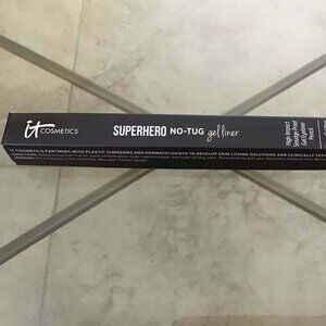 It Cosmetics Superhero No Tug Gel Eye Liner in SUPER BLACK - Brand New - Full Sz